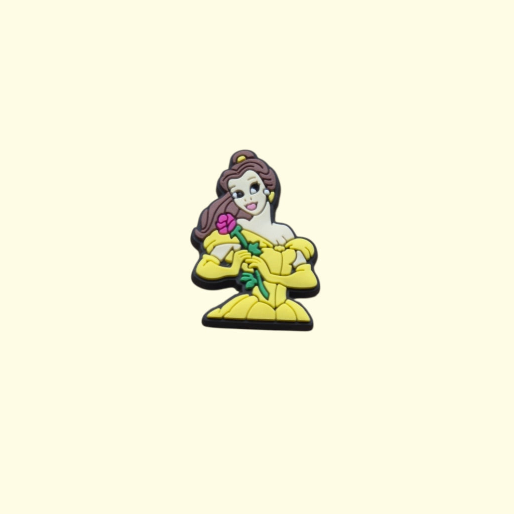 Princess Belle Crocs Charms x4