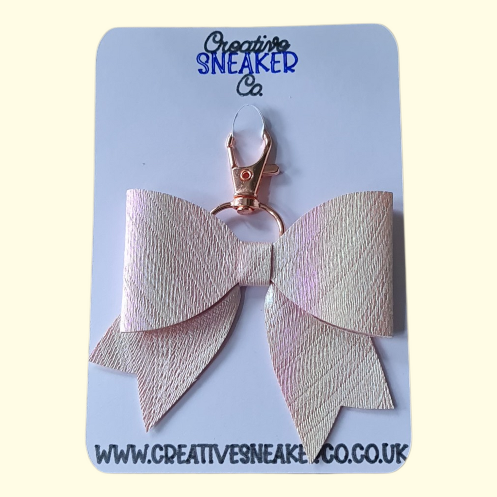 Pink Irridescent Bag Charm