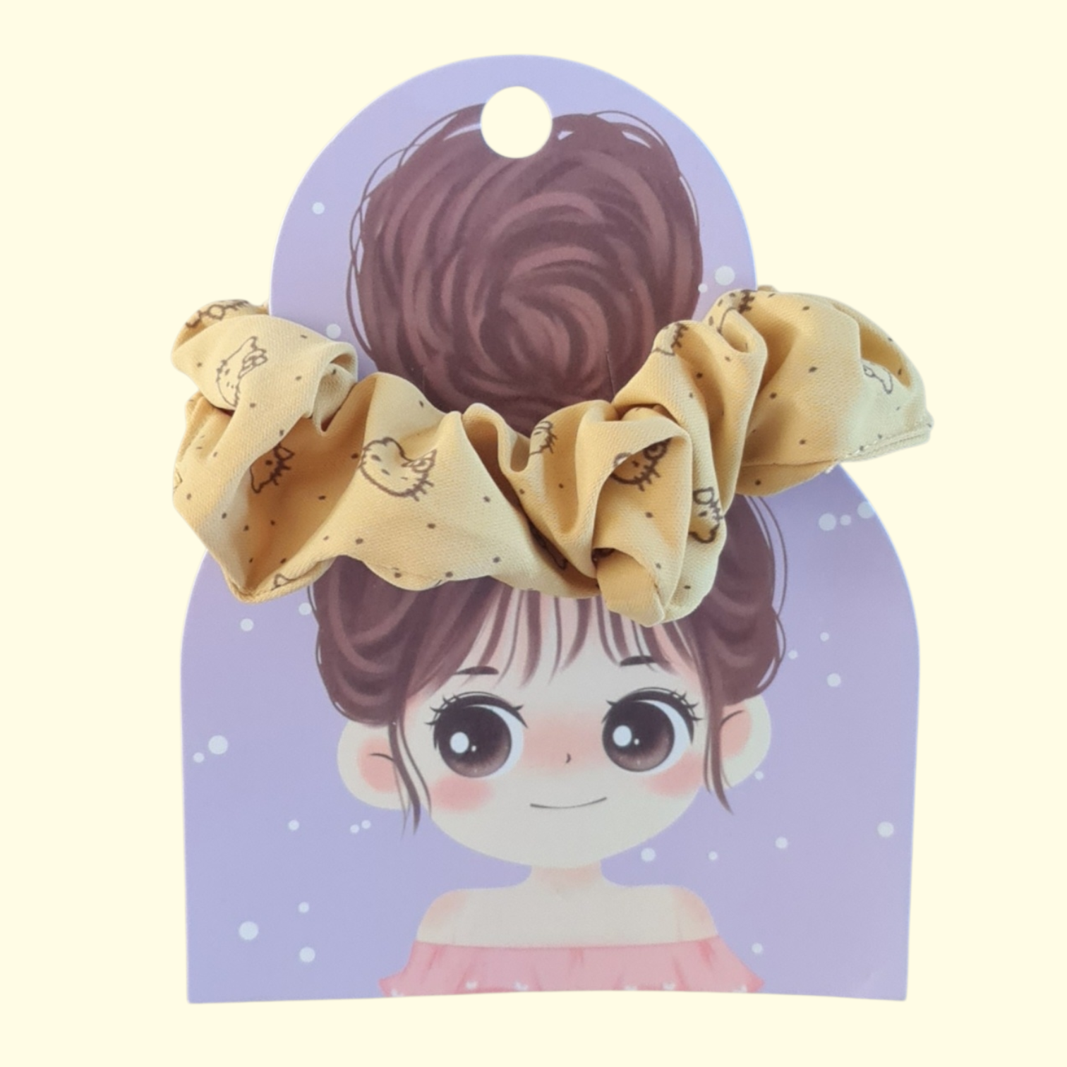 Hello Kitty Yellow Hair Scrunchie