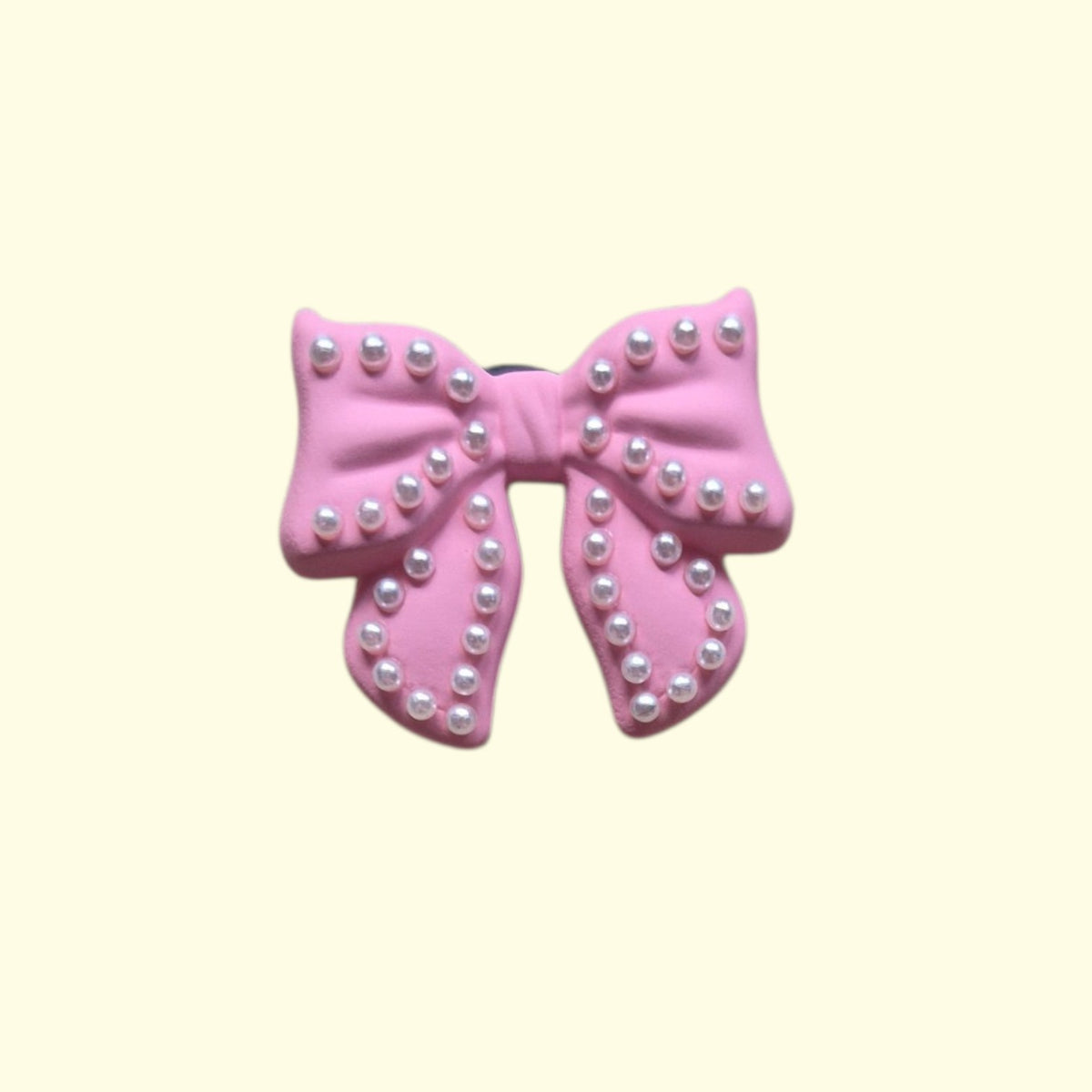 Pink Pearl Bow Bling Crocs Charms x4