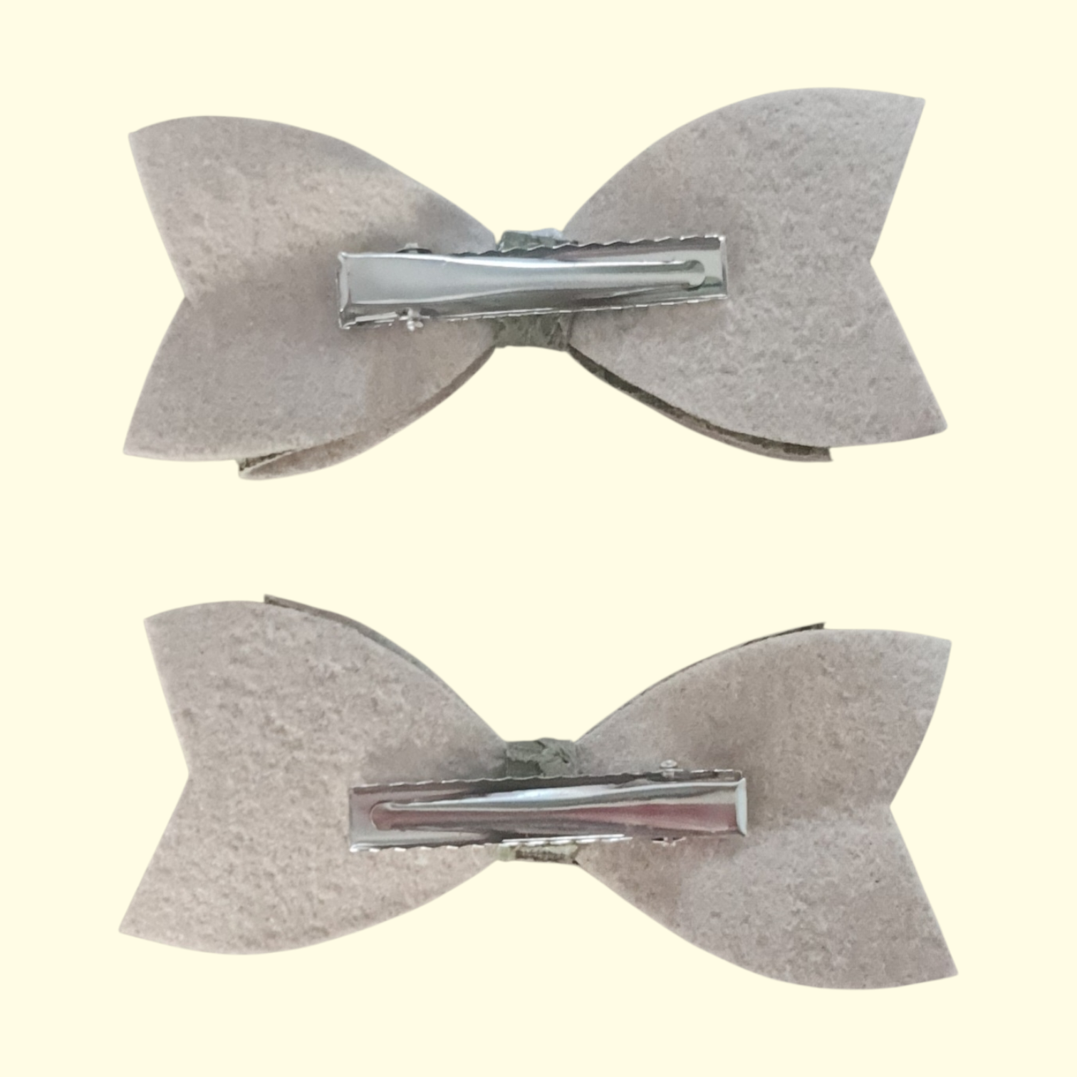 Lace Green Hair Bow x2