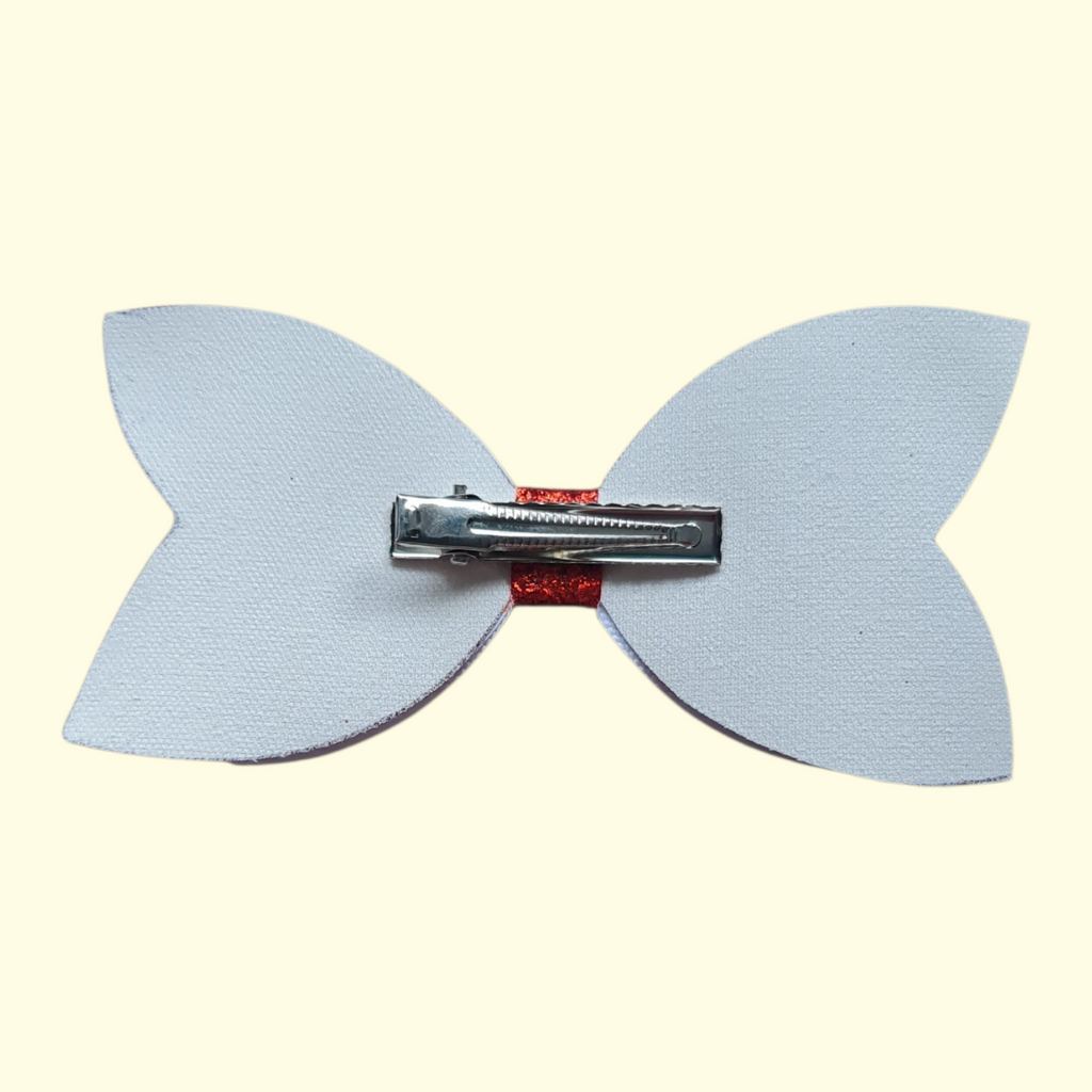Cherry Heart Standard Hair Bow