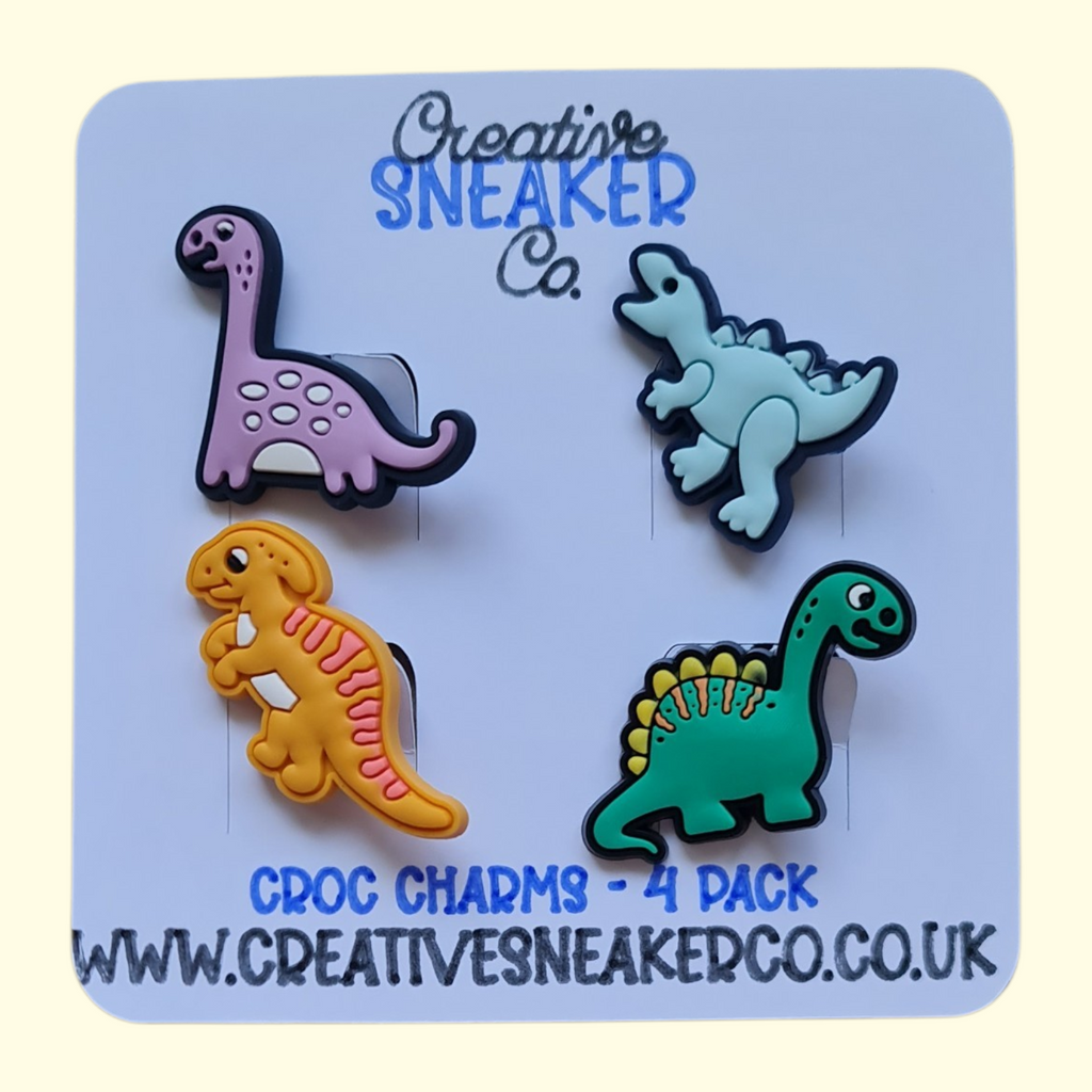 Dinosaur Crocs Charms x4