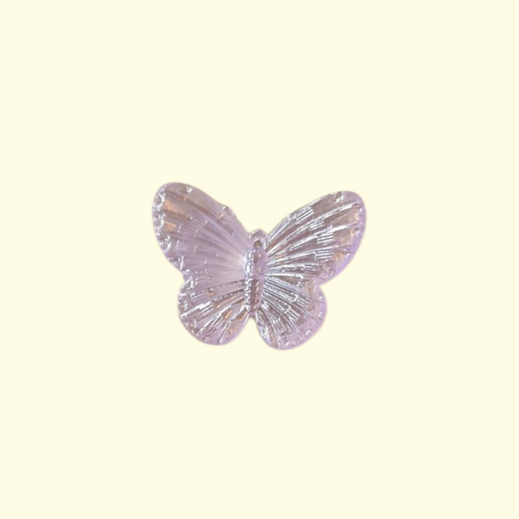 Purple Butterfly Crocs Charms x4