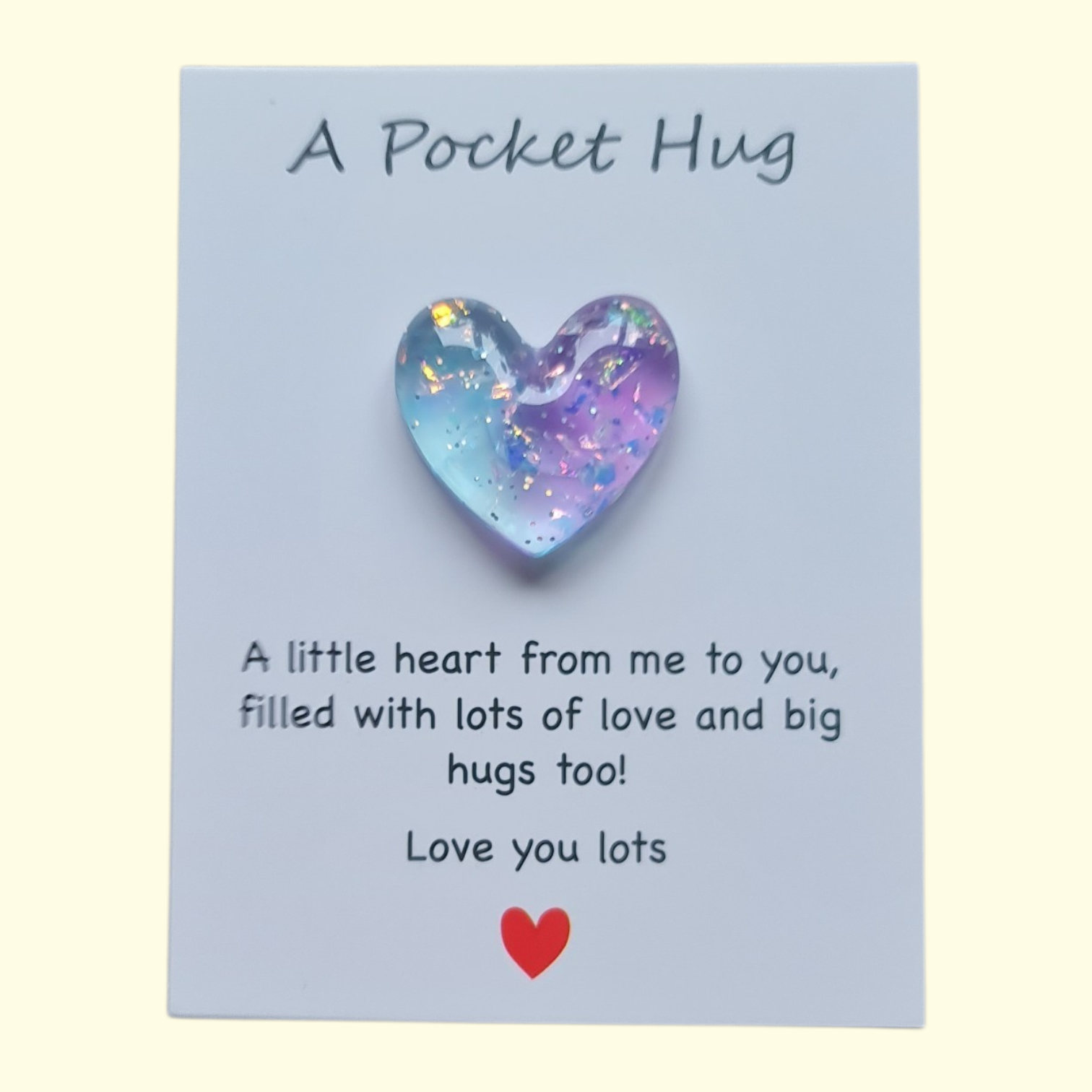 Heart Blue Pocket Hug