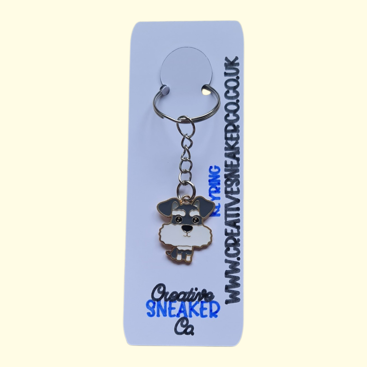 Dog Schnauzer Keyring