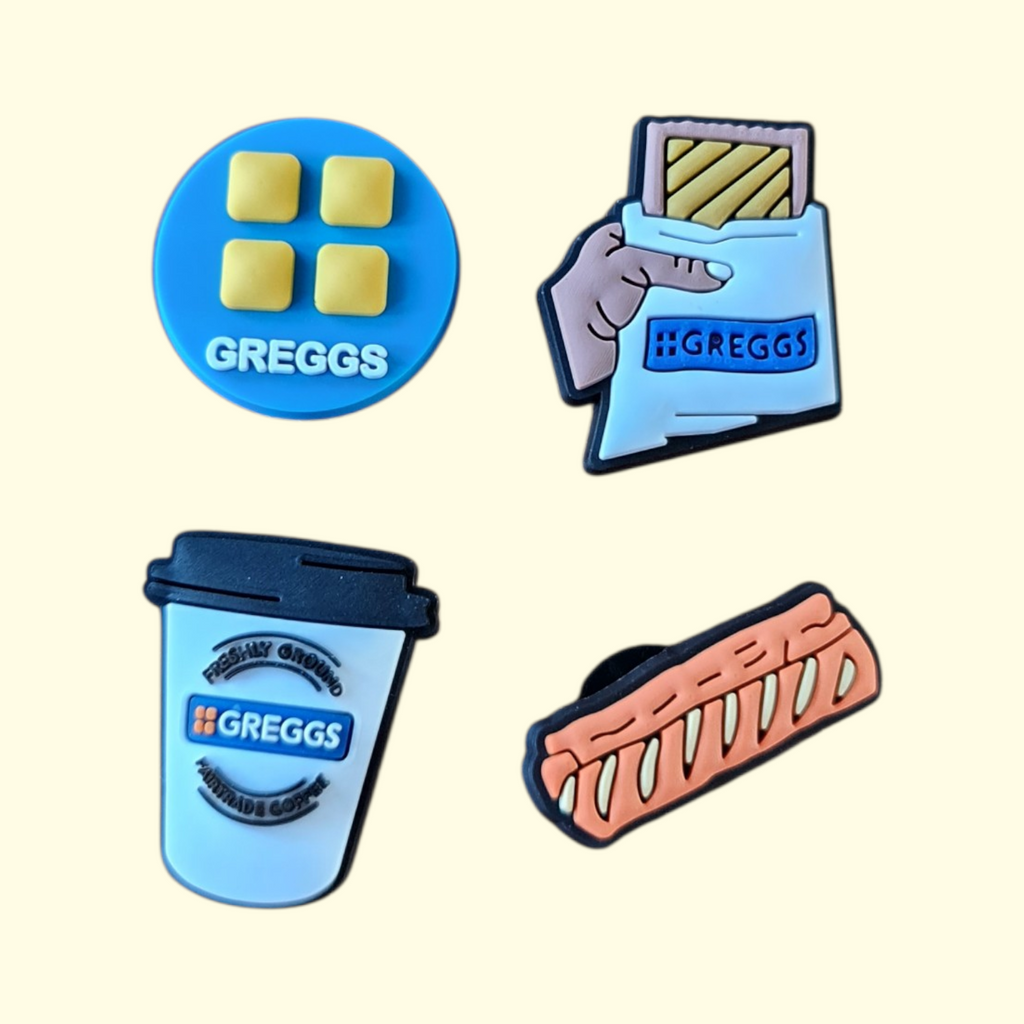 Gregg's Crocs Charms x4