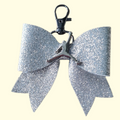 Silver Glitter Silver Jumpman Bag Charm