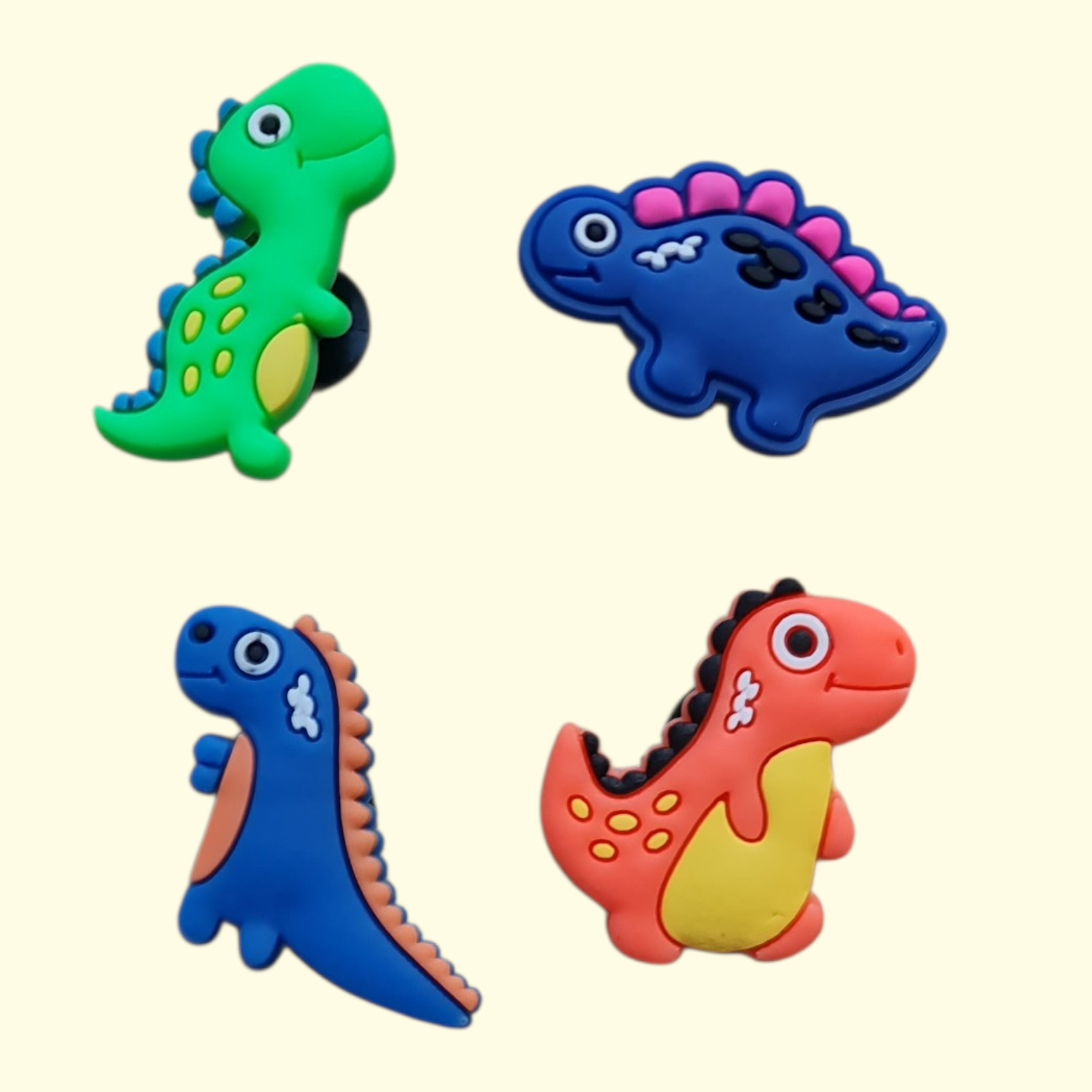 Dinosaur Crocs Charms x4
