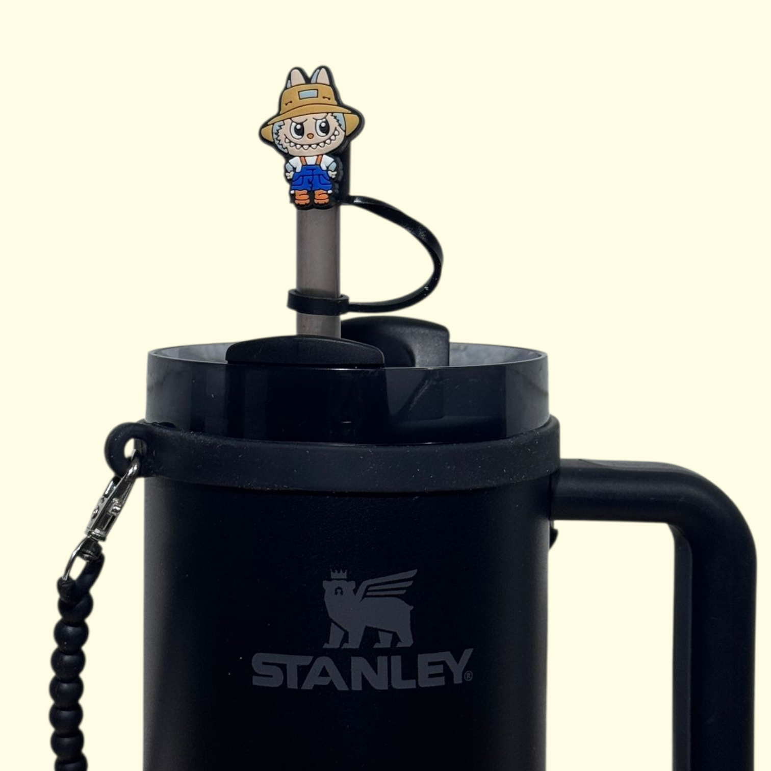 Labubu Farmer Straw Topper