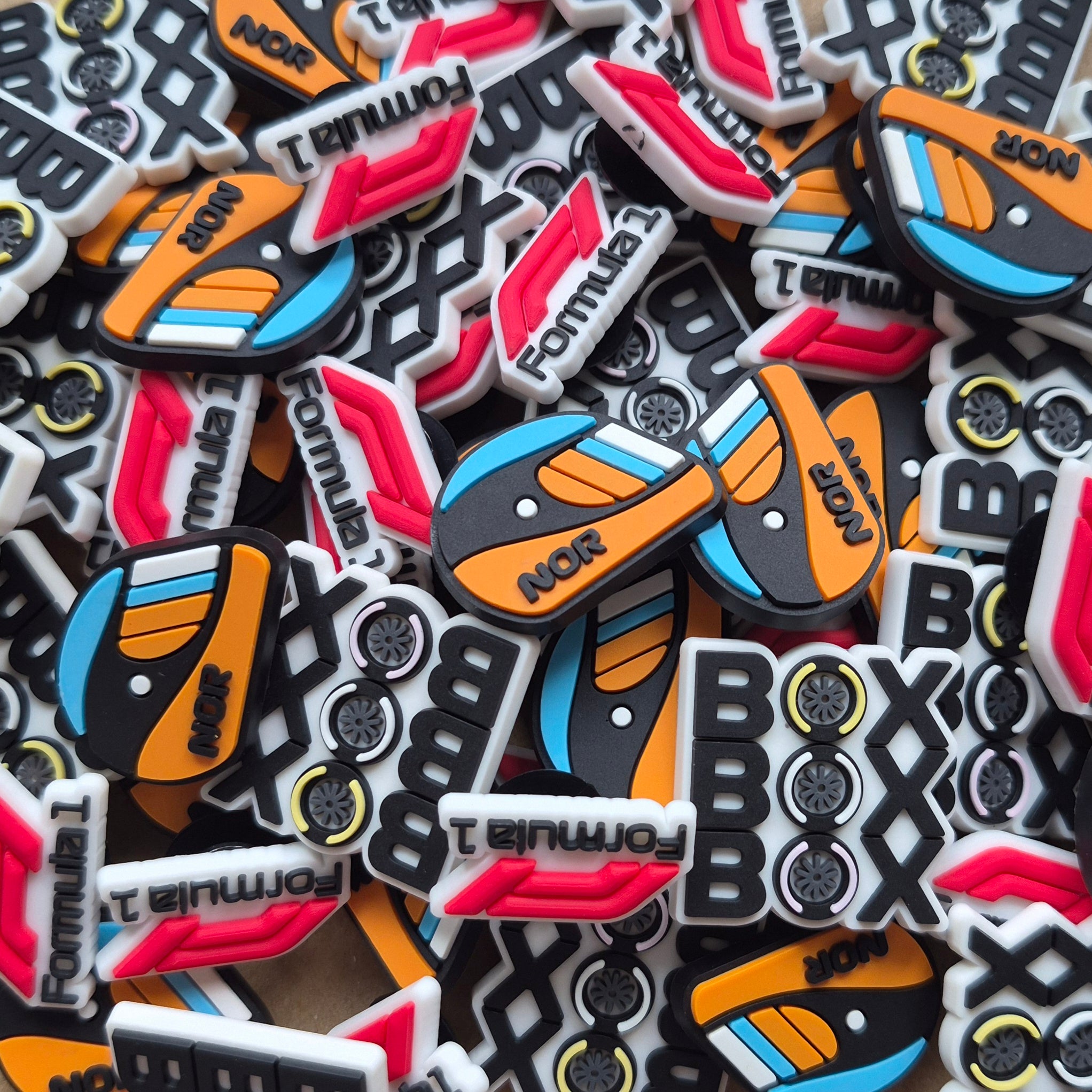 Formula 1 Norris Crocs Charms x3