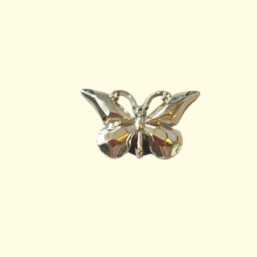 Gold Butterfly Crocs Charms x4