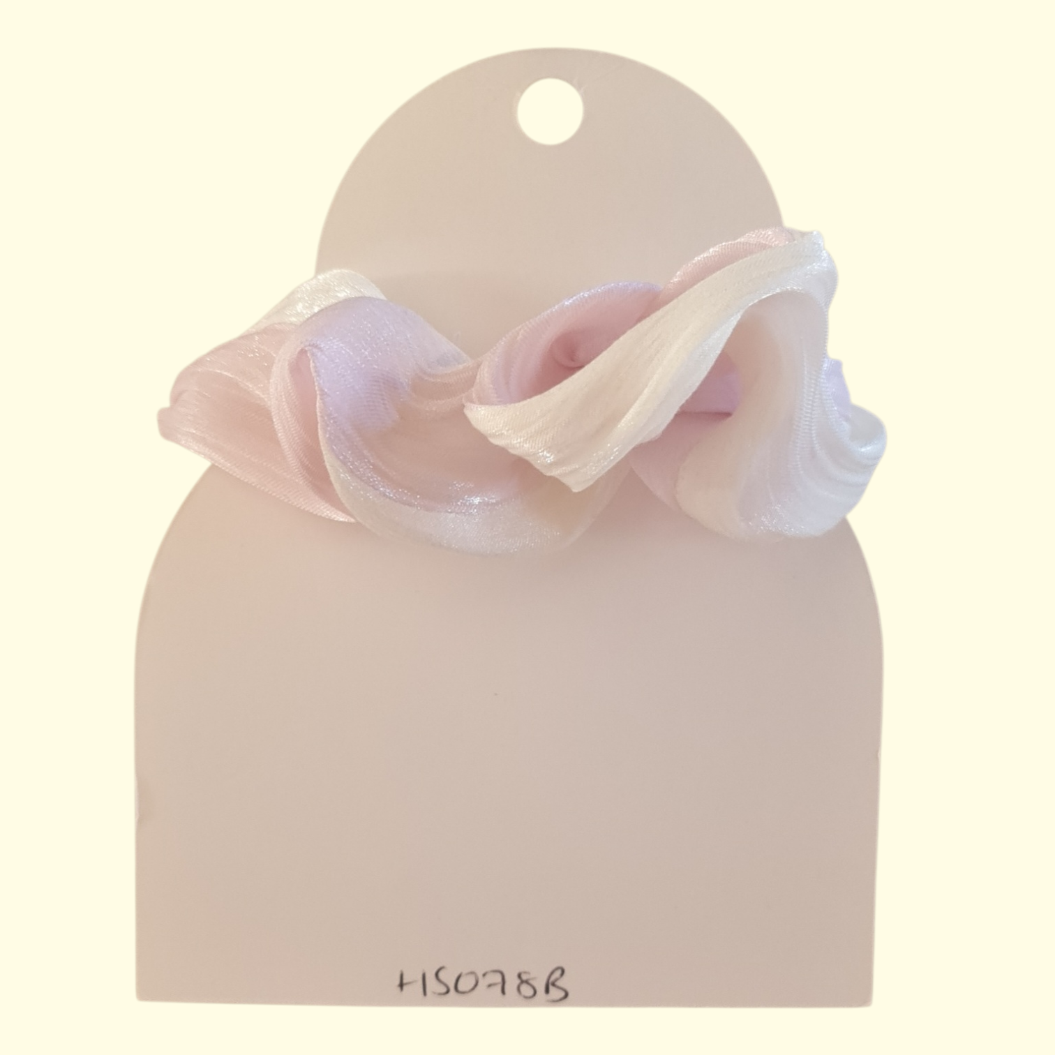 Swirl Pink Hair Scrunchie