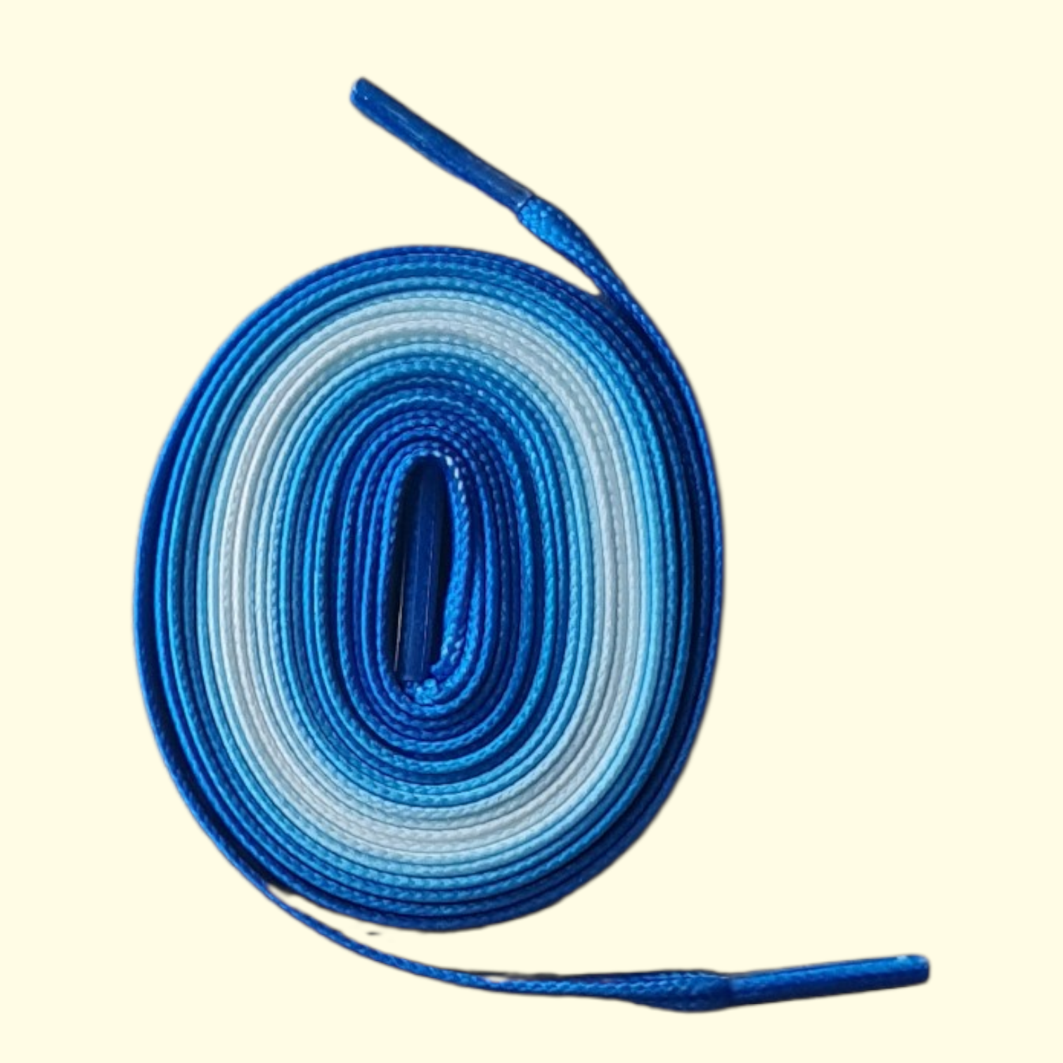 Tie Dye Fade Flat Shoelaces 120cm Blue