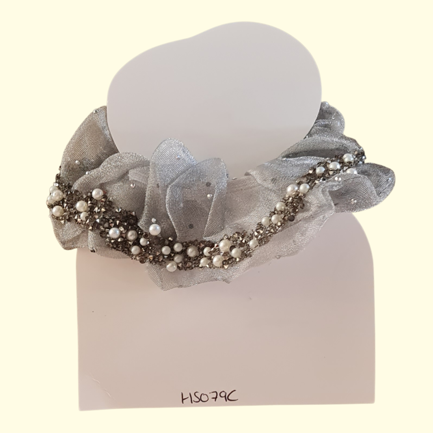 Bling Silver Hair Scrunchie