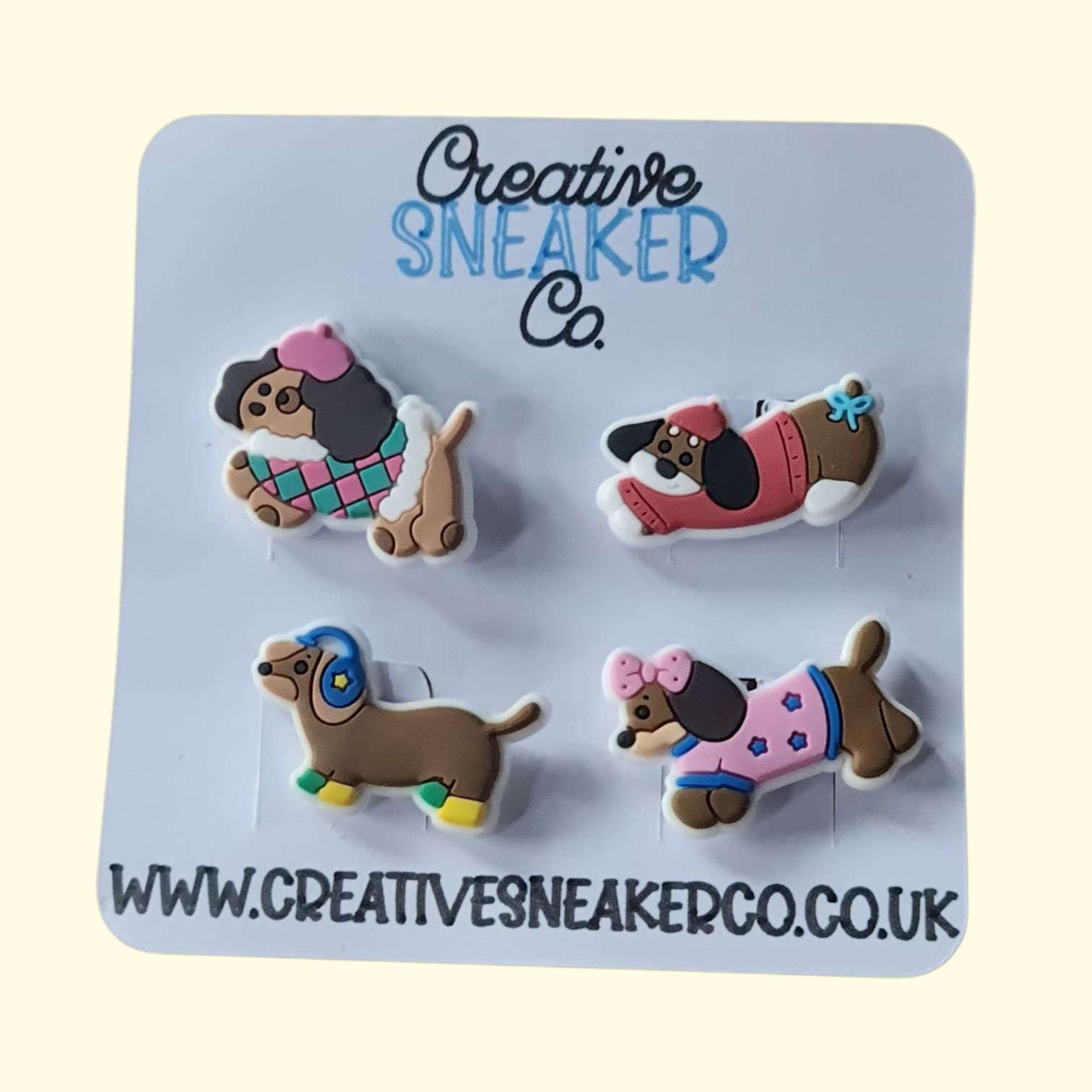 Sausage Dog Crocs Charms x4