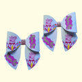 Peppa Pig Mini Sailor Hair Bows x2