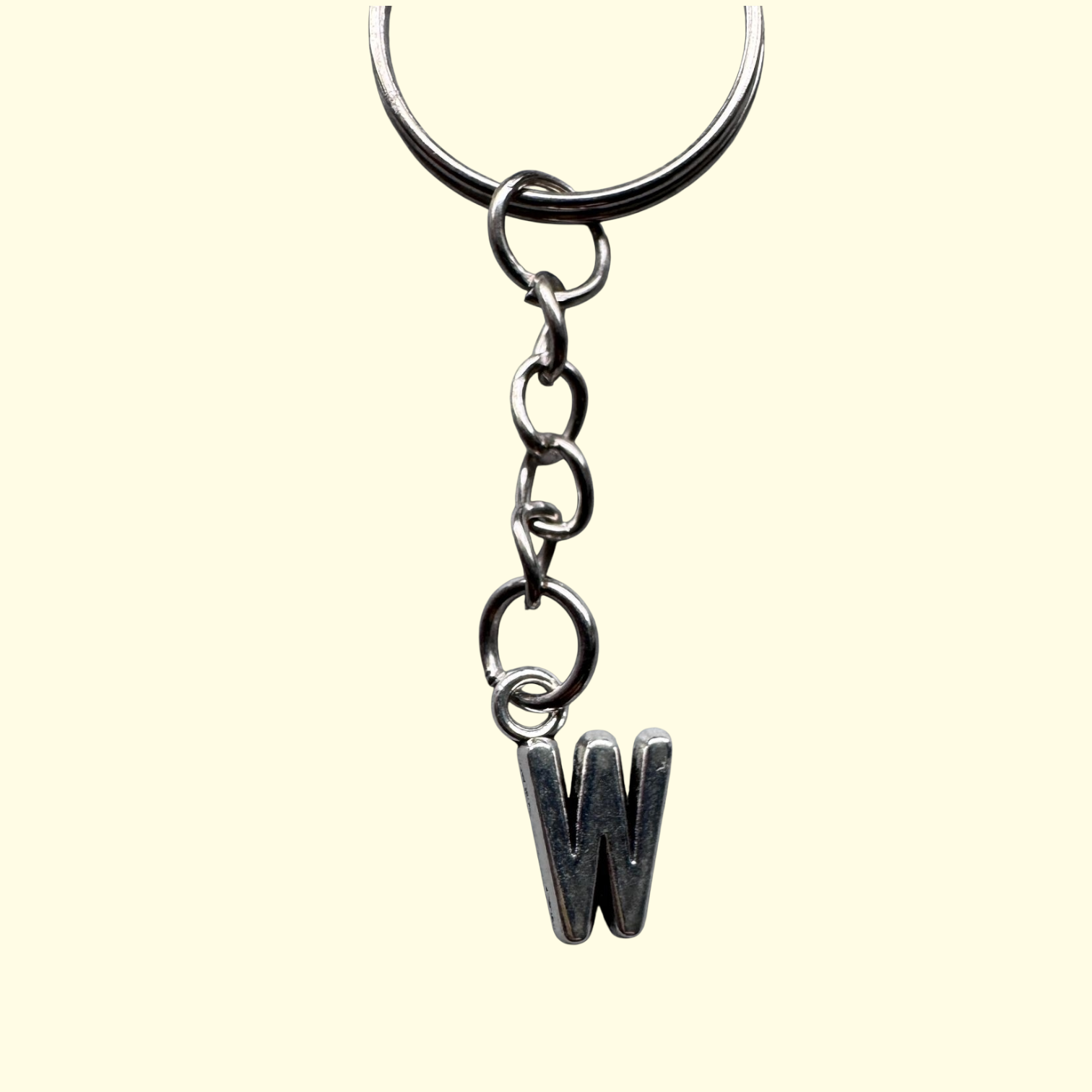 Letter W Keyring