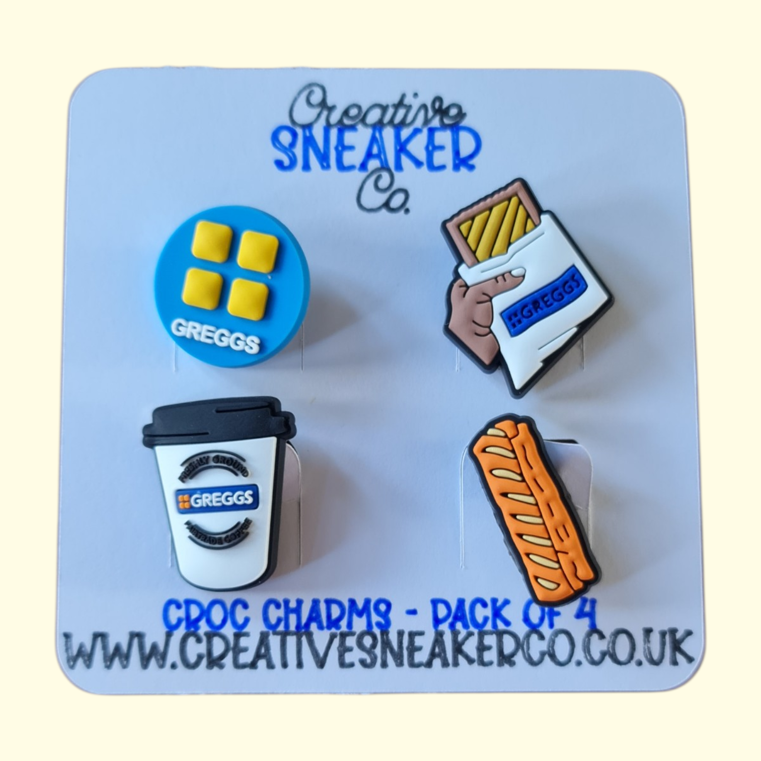 Gregg's Crocs Charms x4