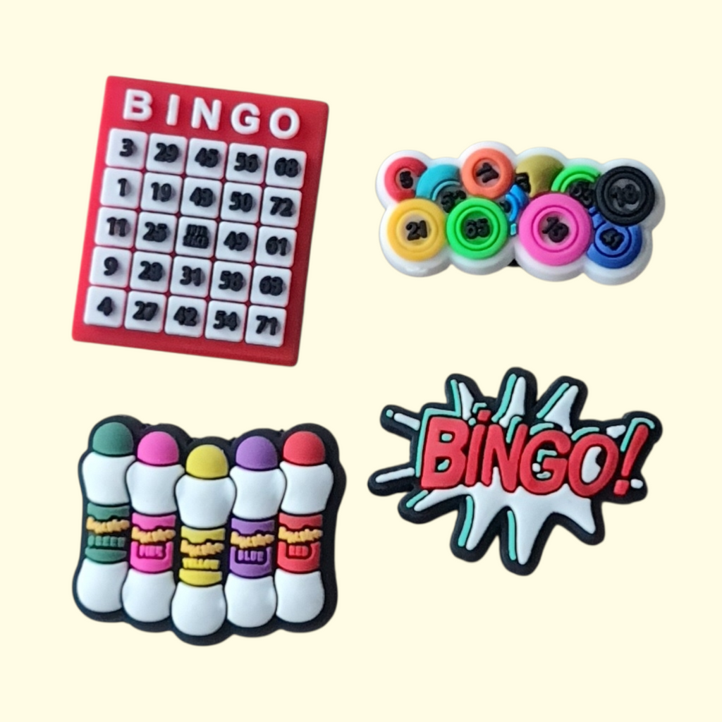 Bingo Crocs Charms x4