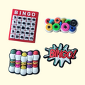 Bingo Crocs Charms x4
