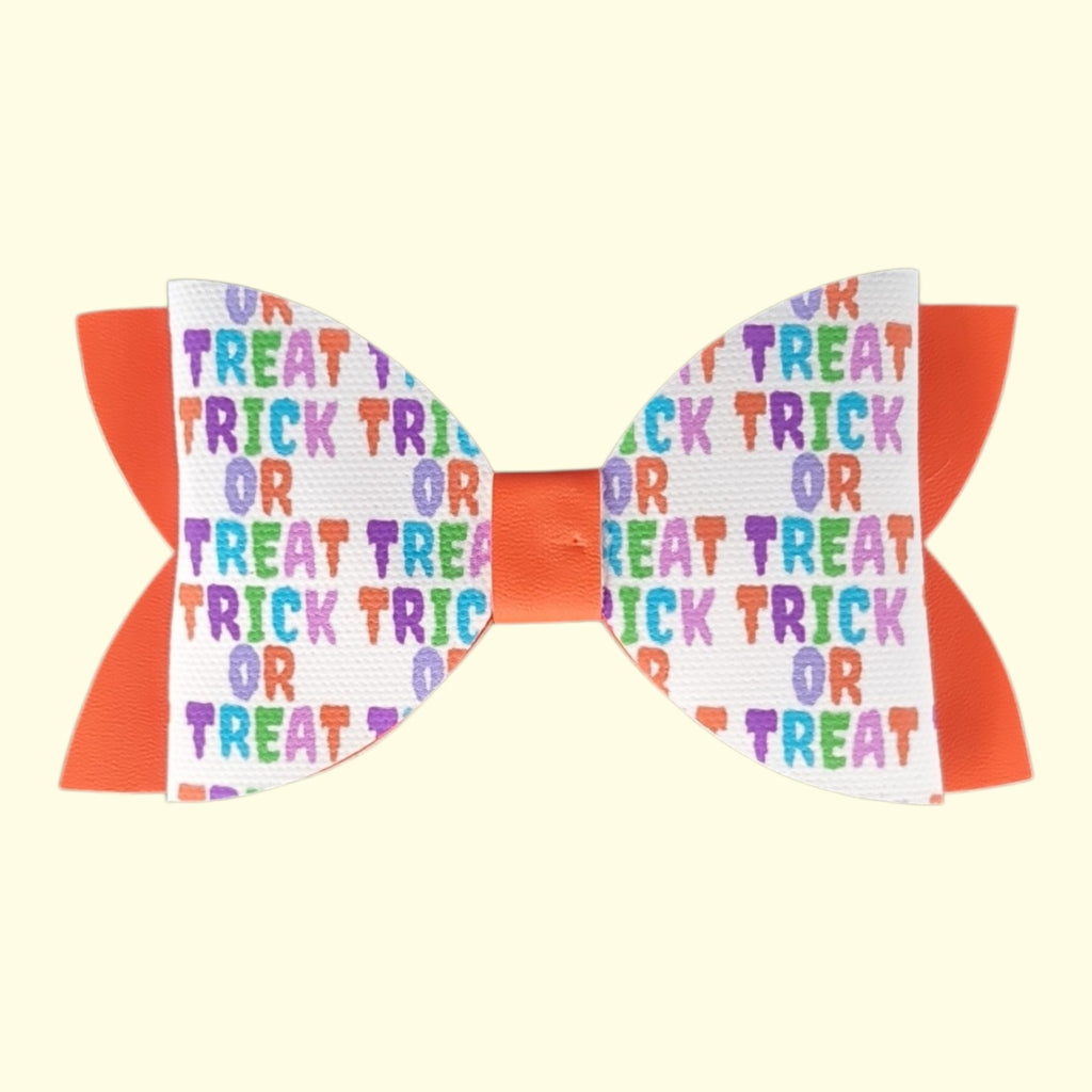 Halloween Trick or Treat Standard Hair Bow