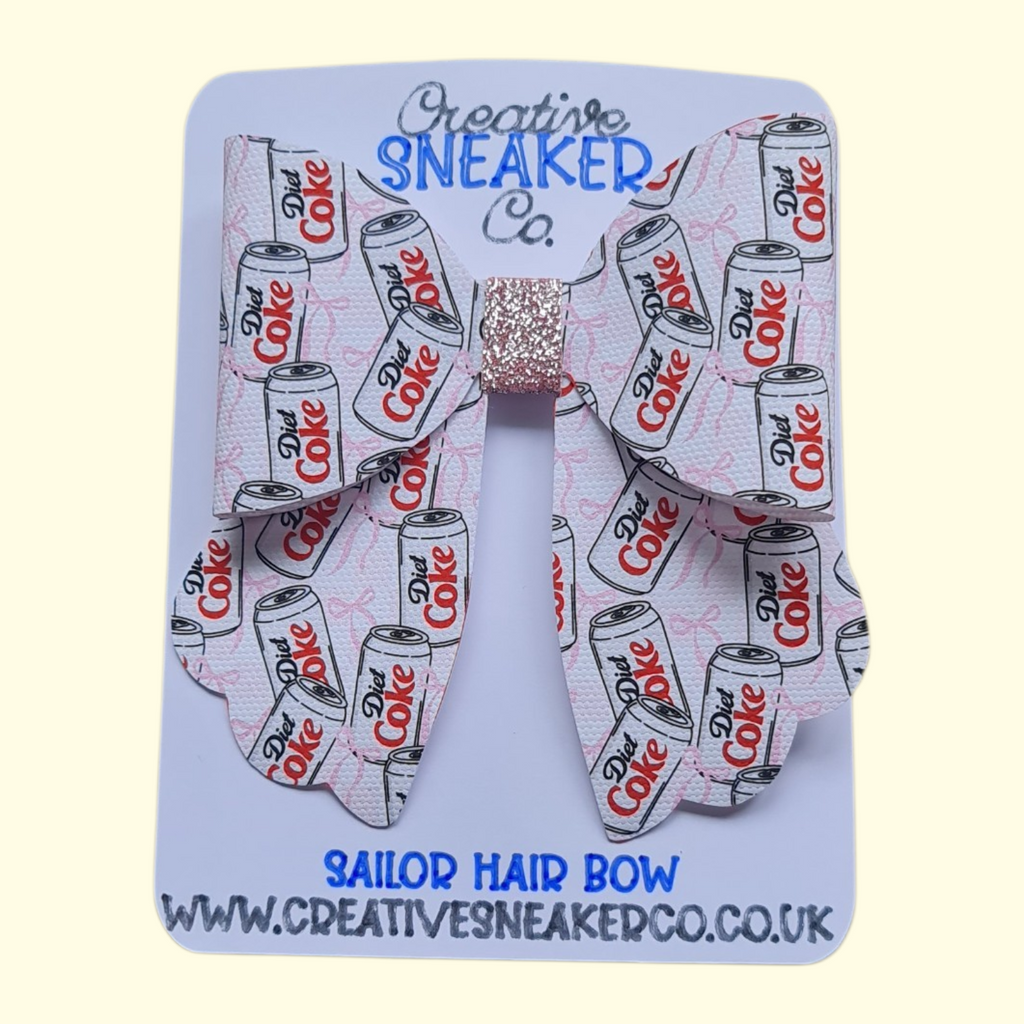 Diet Coke Sailor Hair Bow
