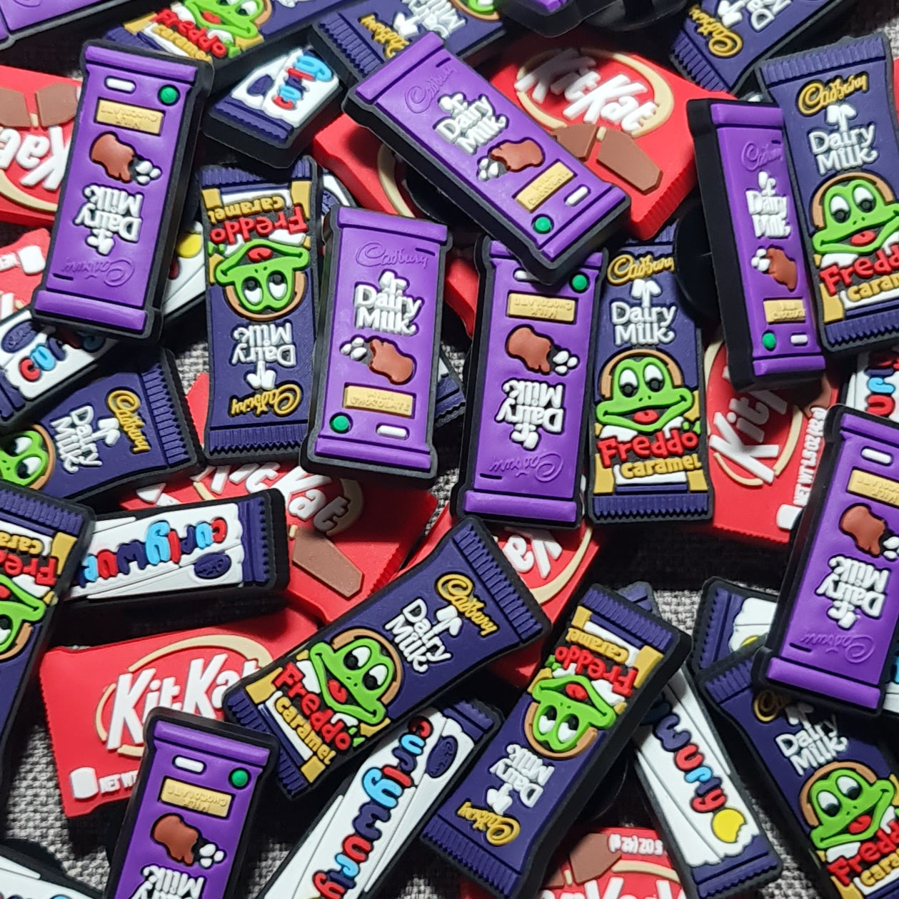 Chocolate Bars Crocs Charms x4