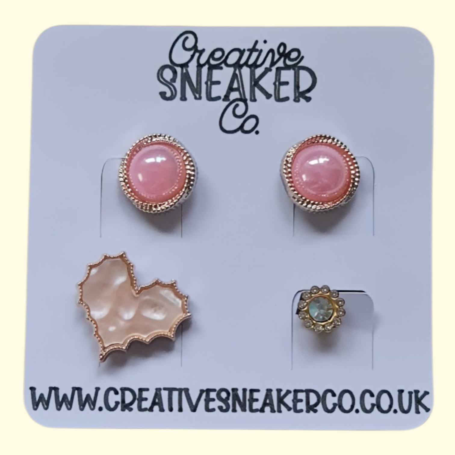 Pink Pearl Crocs Charms x4