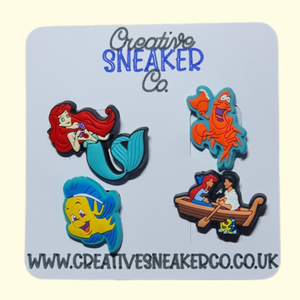 Princess Ariel Crocs Charms x4