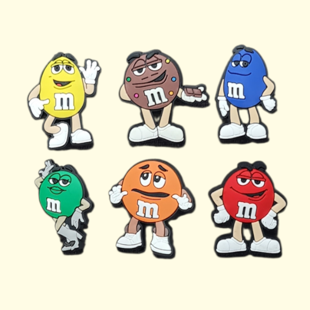 M&M's Crocs Charms x6
