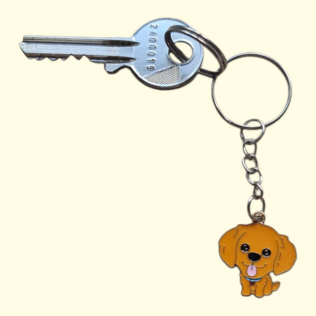 Dog Golden Retriever Keyring
