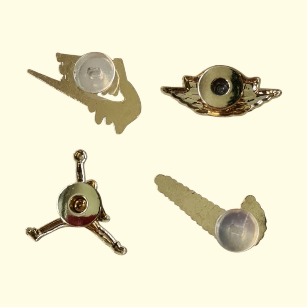 Gold Jumpman Bling Crocs Charms x4