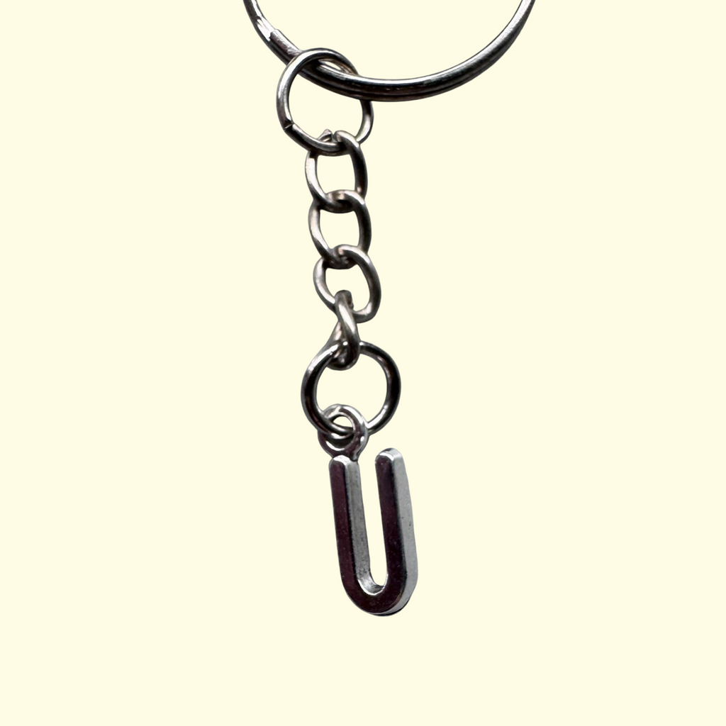 Letter U Keyring