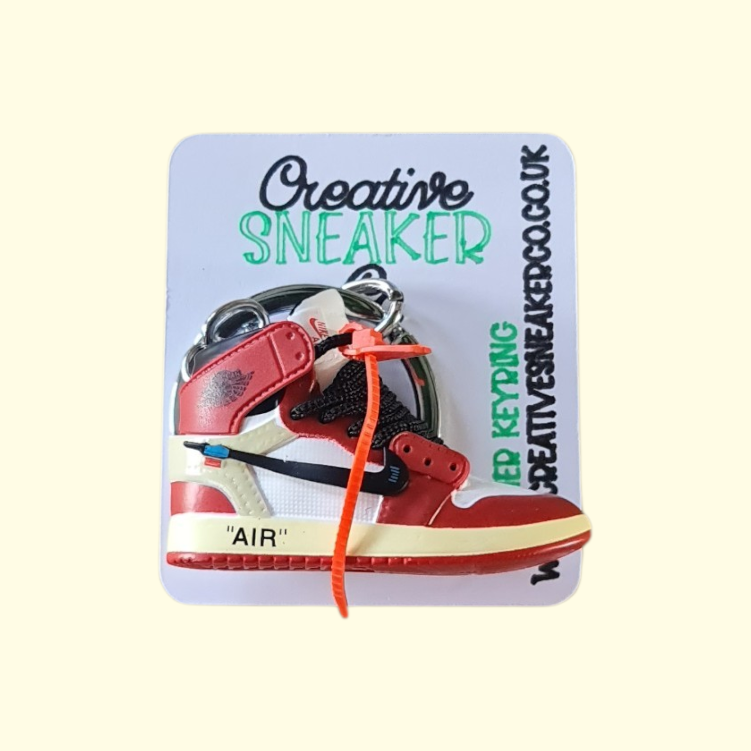 Jordan 1 Off White Trainer Keyring