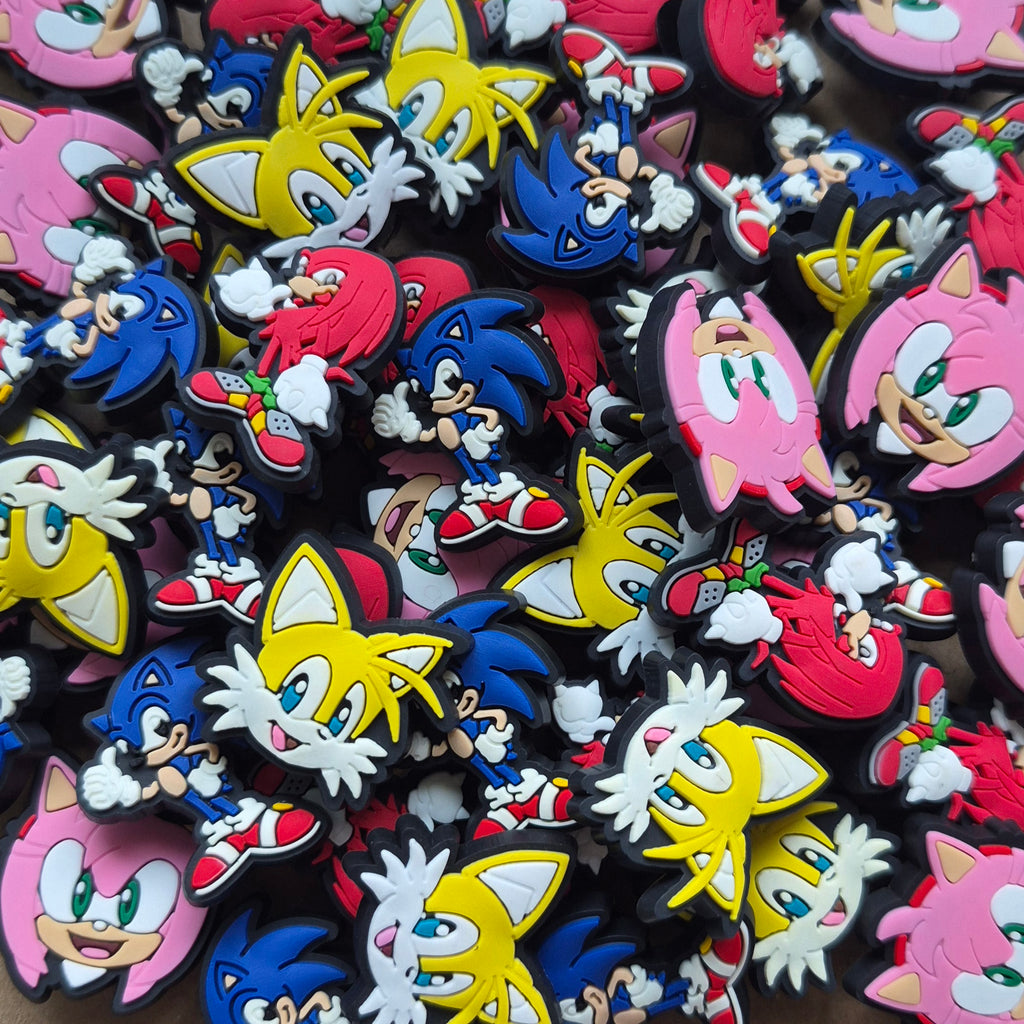 Sonic Crocs Charms x4