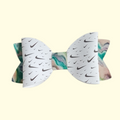 Swoosh Green Marble Hair Bow