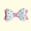 Swoosh Pink Mermaid Glitter Hair Bow