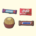 Chocolate Bars Crocs Charms x4