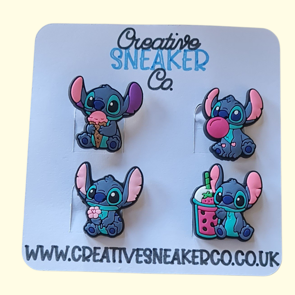 Stitch Crocs Charms x4