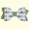 Jumpman Green Chunky Glitter Hair Bow
