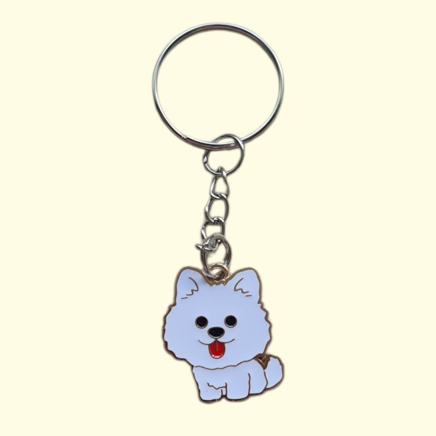 Dog Pomeranian Keyring