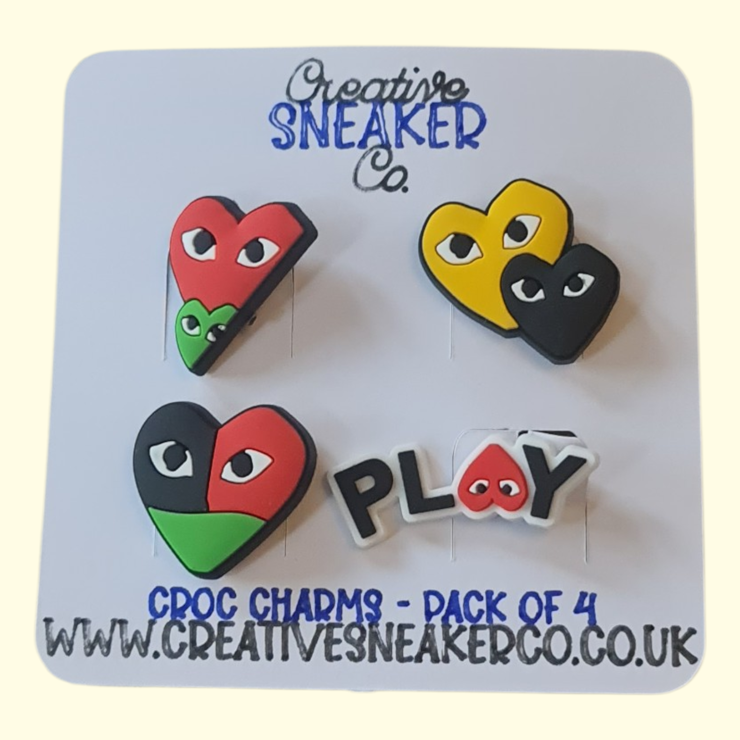 Comme Des Garçons Crocs Charms x4