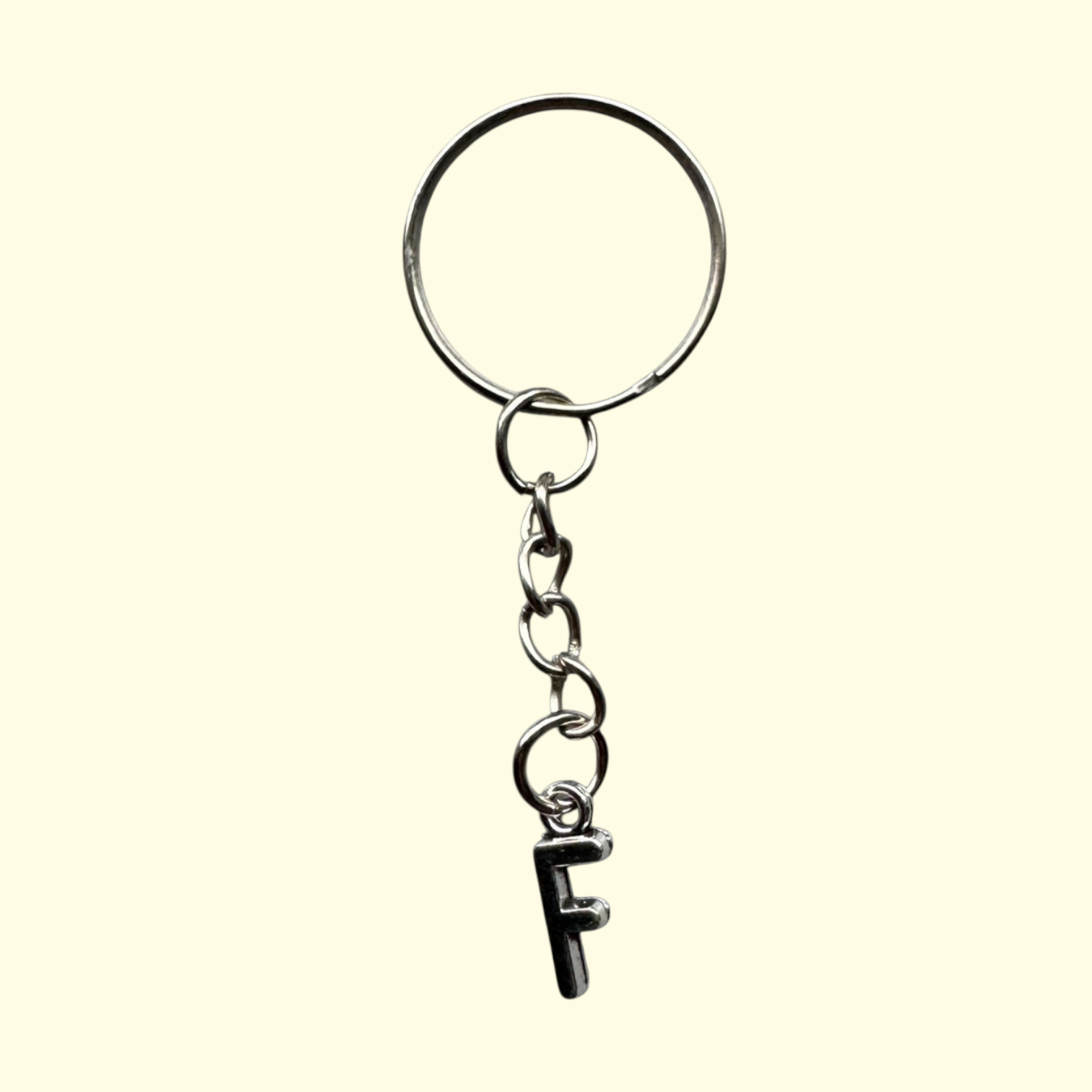 Letter F Keyring