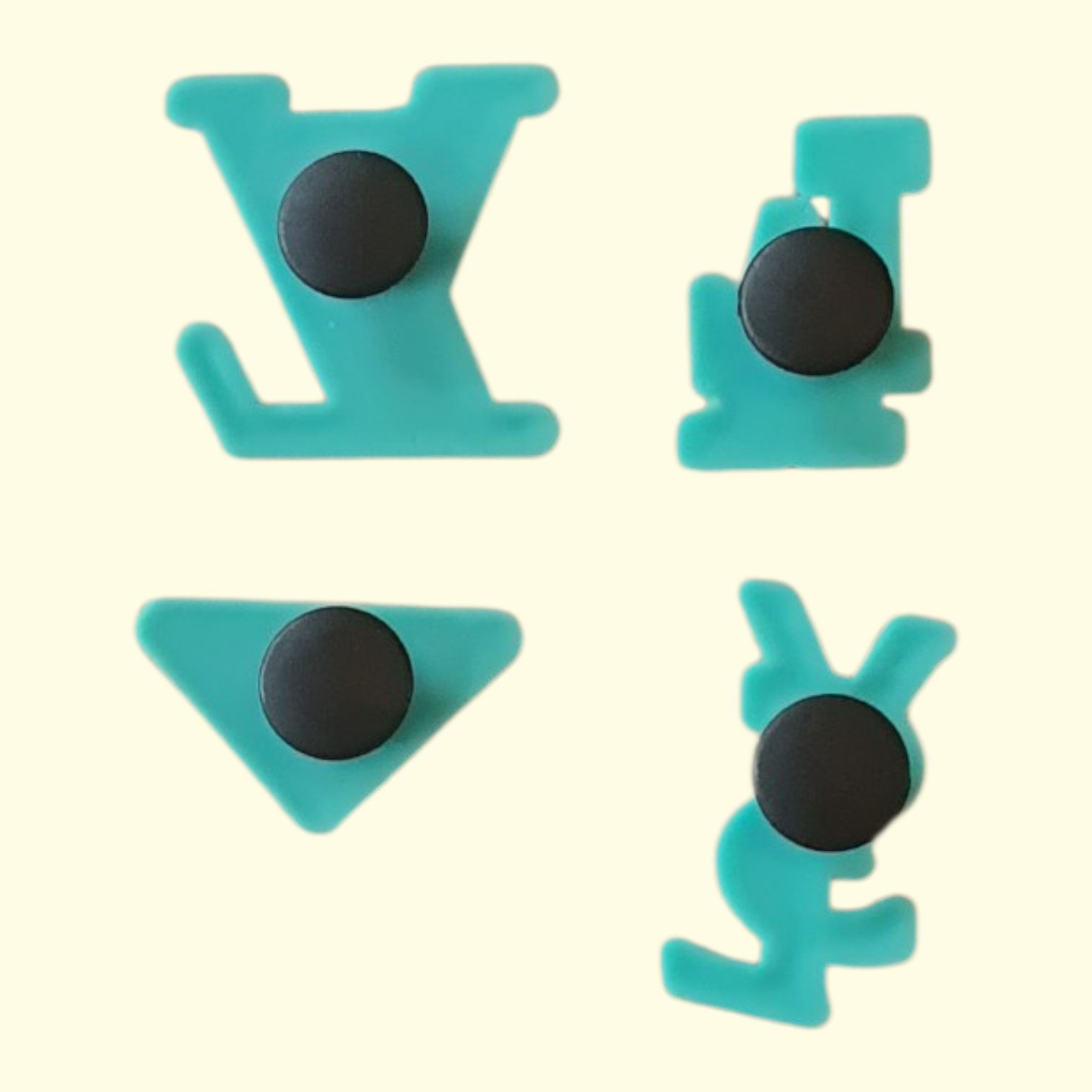 Designers Mint Crocs Charms x4