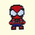 Marvel Spiderman Blocks Pin Badge