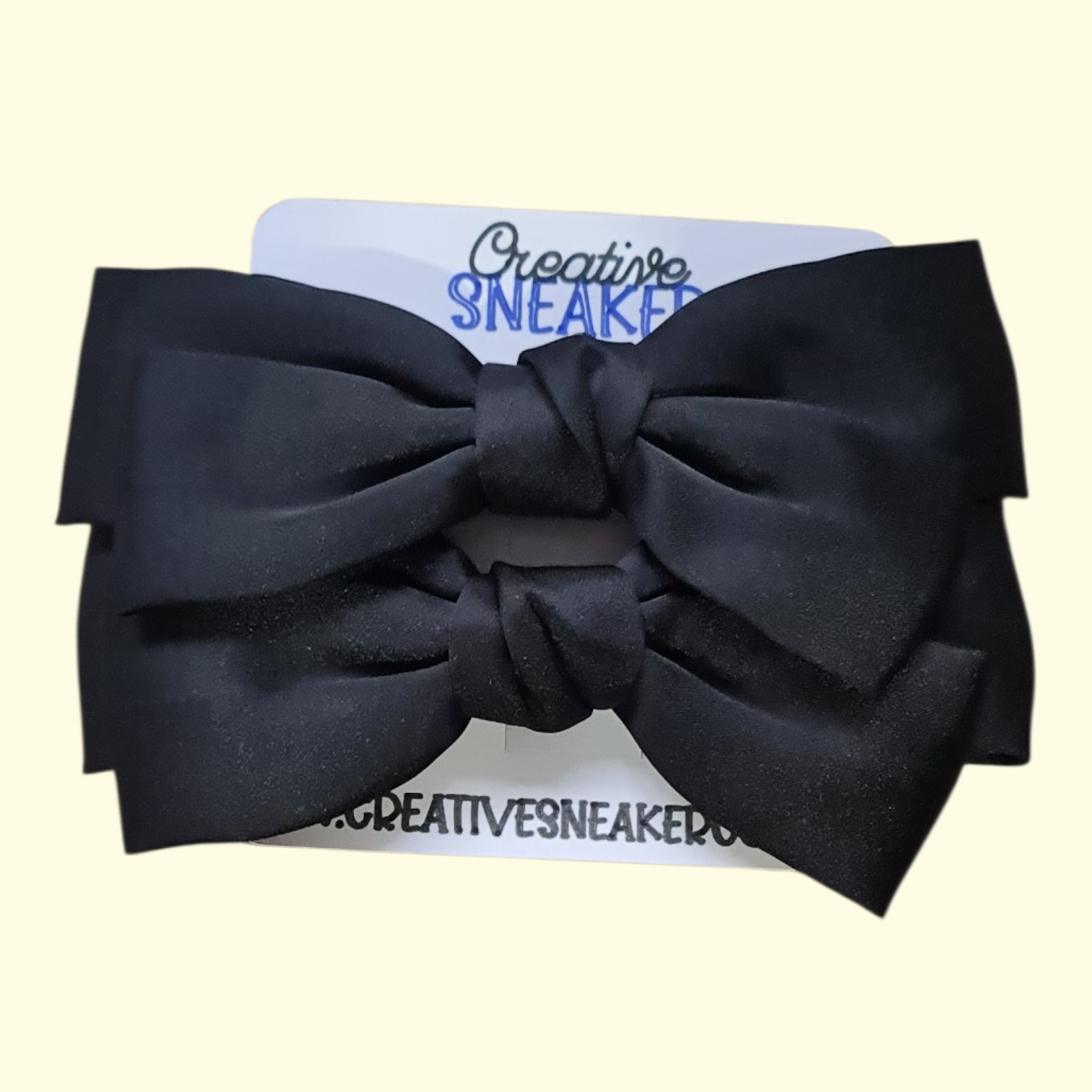 Bow Black Crocs Charms x2