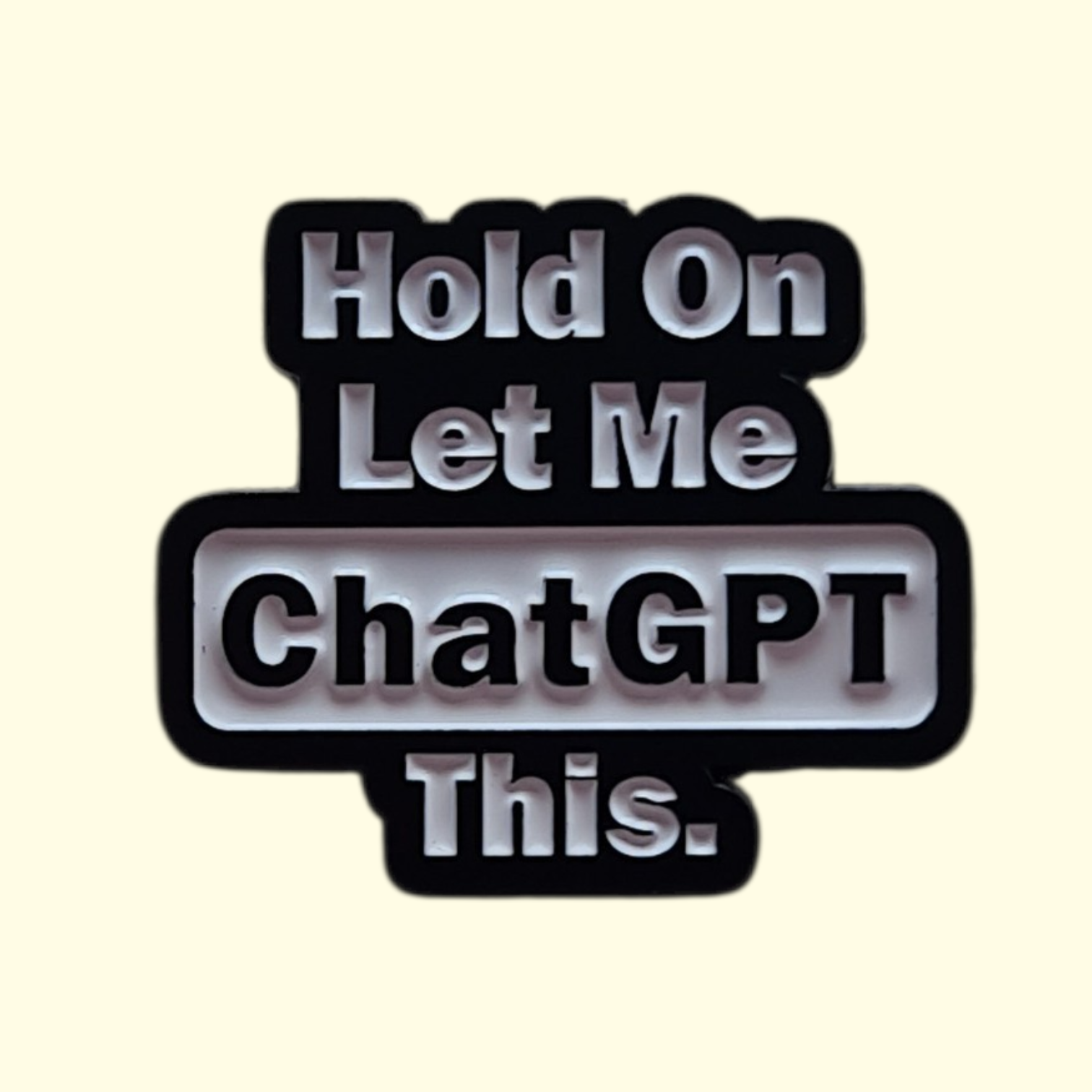 Quote Chat GPT Pin Badge