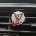 LV Swoosh Silver Clip In Car Air Freshener