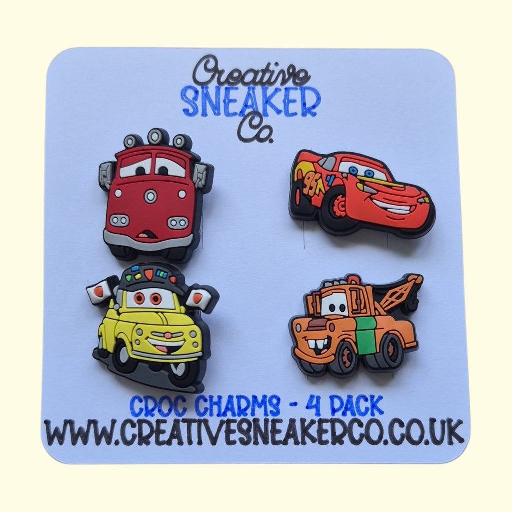 Cars Crocs Charms x4